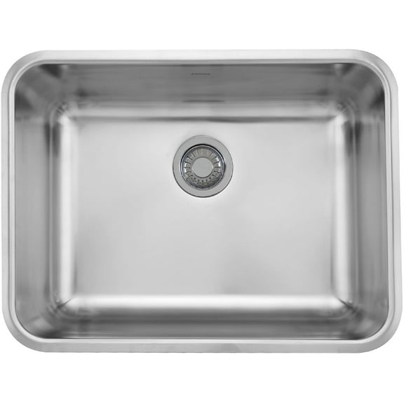 Franke GDX11023 Grande Series Single Bowl 18G Stainless Steel Boxed 23" x 17" x 9" Kitchen Sink