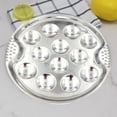 thumbnail image 5 of JWDX Baking Trays and Trays Clearance, Stainless Escargot Plates with 12 Compartment Holes Escargot Baking Dish Seafood Plate Dishes for Home Restaurant Hotel Kitchen, 5 of 9