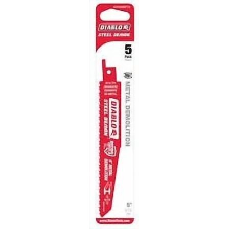 FABLE- Diablo Ds0608Bfd5 6 8/10 Tpi Steel & Metal Cutting Reciprocating Saw Blade