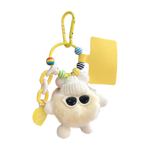 Kraoden Adorable Mini Stuffed Toy Keychain, Cute Accessory for Keys and Bags, Safe Materials with Child-Safe Embroidery Eyes, Perfect for Kids and Adults