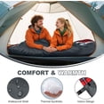 thumbnail image 6 of Agemore Queen Double Sleeping Bag, Flannel Cotton, 2-Person, Waterproof, Lightweight for Camping, Backpacking, Hiking, 6 of 7
