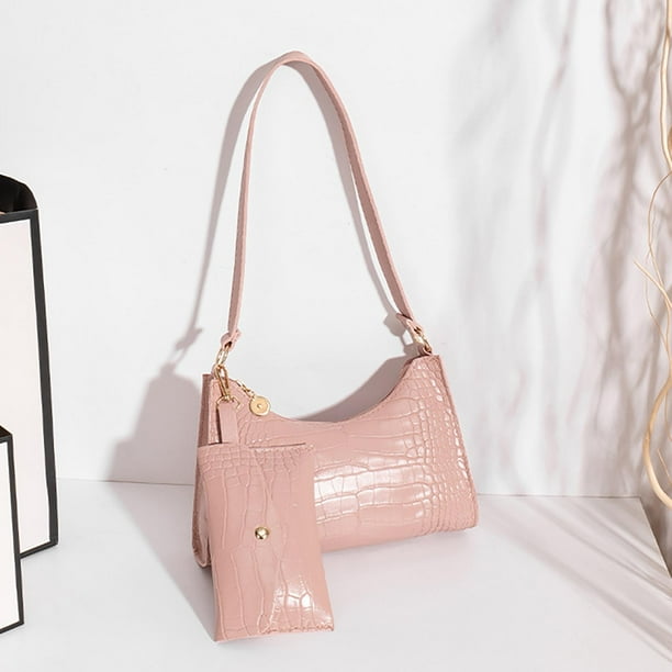 Bolso bandolera de un solo hombro de cuero de gran capacidad con múltiples compartimentos para mujer, bolso bandolera de cuero para mujer, diseño de compartimento espacioso, estilo elegante