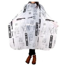 Adult Salon Barber Gown Cape Hairdressing Hairdresser Hair Cutting Cloth Black