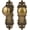 Antique Bronze, variant on Brass Dummy Door Knobs Interior 2 Pack Doorknob Antique Door Handle Gold Vintage Door Pulls for Pantry Door Hallway