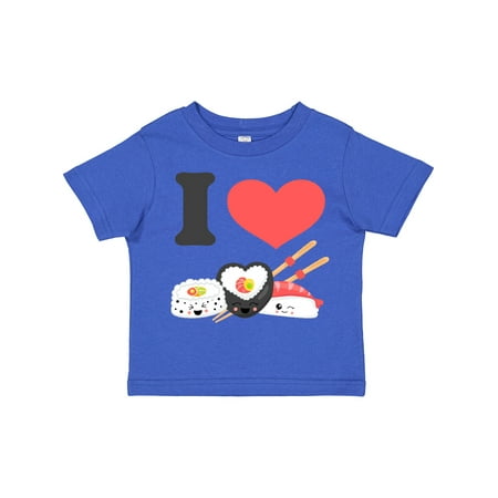 

Inktastic Kawaii I Love Sushi II Gift Toddler Boy or Toddler Girl T-Shirt