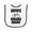 White and Black, variant on Inktastic Daddys Biking Buddy Baby Terry Cloth Bib