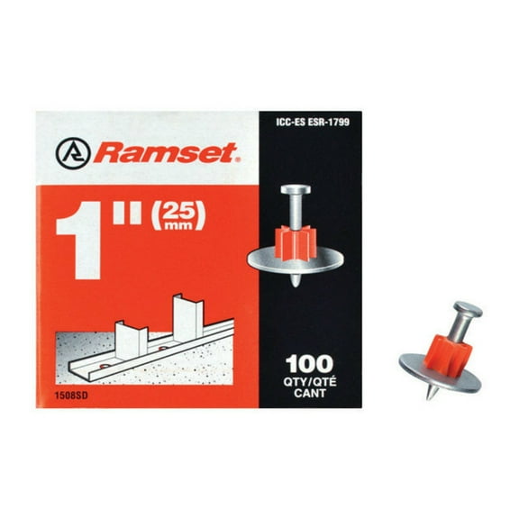 Ramset 1508SD Washered Pin, 1"