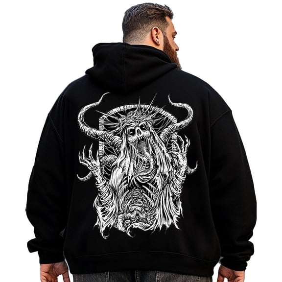 Big and Tall Men Hoodie Plus Size Hooded Sweatshirt Fleece Pullover 8XL H2 5KP9 G03