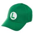 thumbnail image 1 of Baseball Cap - Super Mario - Luigi Flex Fit Cap New Licensed bx6u48smb, 1 of 2