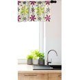 thumbnail image 3 of Ambesonne Floral Window Valance, Florets Circle Hoop, 54" X 18", Apple Green Dark Taupe, 3 of 3