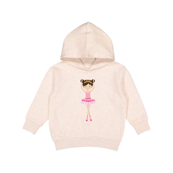 Inktastic Ballerina with Two Buns Toddler Hoodie