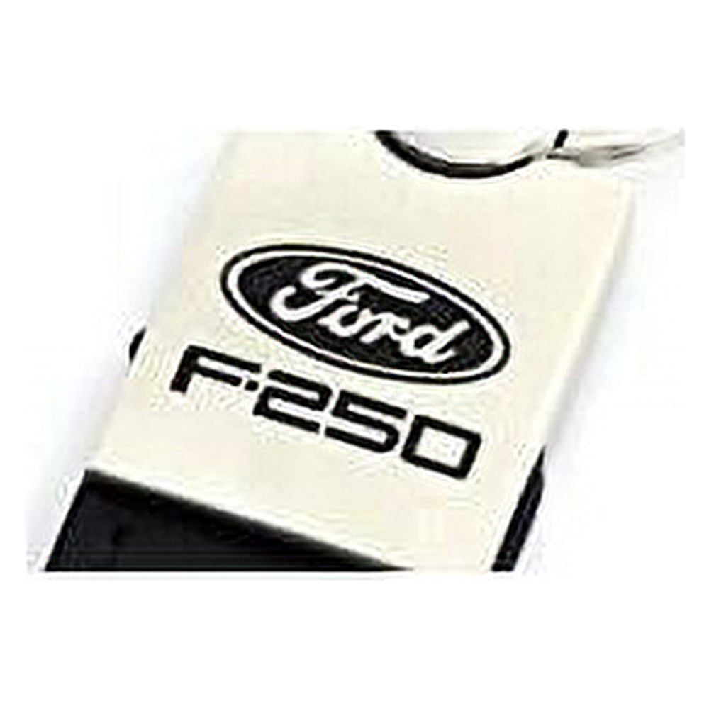 Ford F-250 Keychain & Keyring - Duo Premium Black Leather