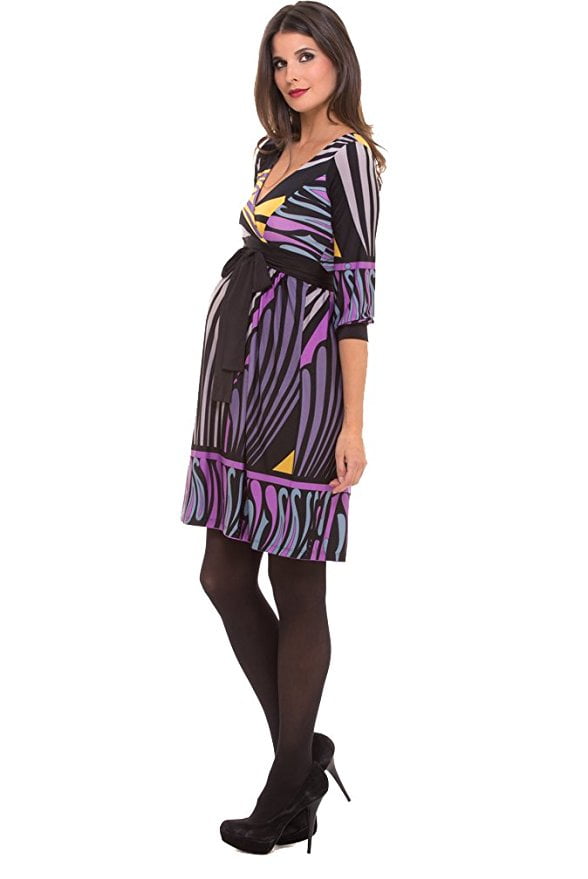 OLIAN Maternity Women's Multi Floral & Animal Print  A-Line Dress $130 NWT 