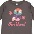 thumbnail image 4 of Inktastic 2nd Birthday Retro Flowers 2 Year Old Girl Girls Long Sleeve Toddler T-Shirt, 4 of 5