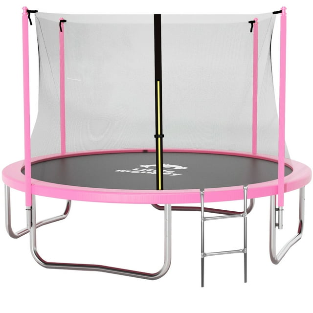 Trampolin Brincolin 10ft 3m Red Seguridad Rosa + Escalera Regalo Little Monkey