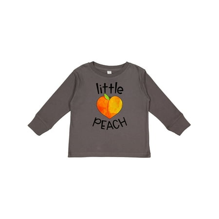 

Inktastic Little Peach Cute Heart Shaped Peach Gift Toddler Boy or Toddler Girl Long Sleeve T-Shirt