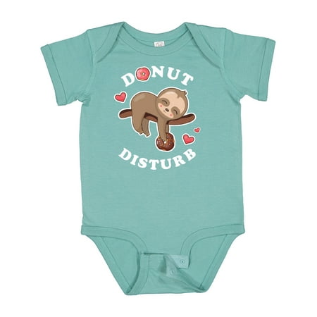 

Inktastic Donut Disturb Sloth Boys or Girls Baby Bodysuit