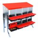 thumbnail image 1 of Lockable lid chicken nesting box con 8 compartments - easy egg collection y protection, red con legs, 1 of 7