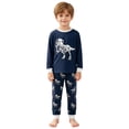 thumbnail image 4 of CAICJ98 Boys Pajamas Cotton Pjs Set Toddler Dinosaur 2 Piece Long Sleeve Sleepwear (6-7 Years,Dark Blue), 4 of 9