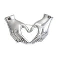 thumbnail image 2 of Broche de Corazón Fernando Insignia Decoración de Atuendos Joyería de Moda Plata, 2 of 8