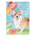 thumbnail image 1 of Carolines Treasures Ck3248gf Feliz Cumpleaños Corgi Bandera Tamaño del Jardín Afortunado Sencillez, 1 of 3