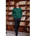 thumbnail image 2 of COOFANDY Mens Slim Fit 1/4 Zip Up Mock Neck Polo Sweater Casual Long Sleeve Sweater Pullover Sweaters, 2 of 6