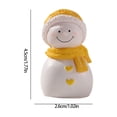 thumbnail image 3 of Qocolhg Christmas Decorations Outdoor Indoor, Christmas Resin Snowman Decoration Micro Decoration Garden Accessories Cute Winter Scarf Snowman Resin Small Ornaments, on Sale Clearance!, 3 of 6