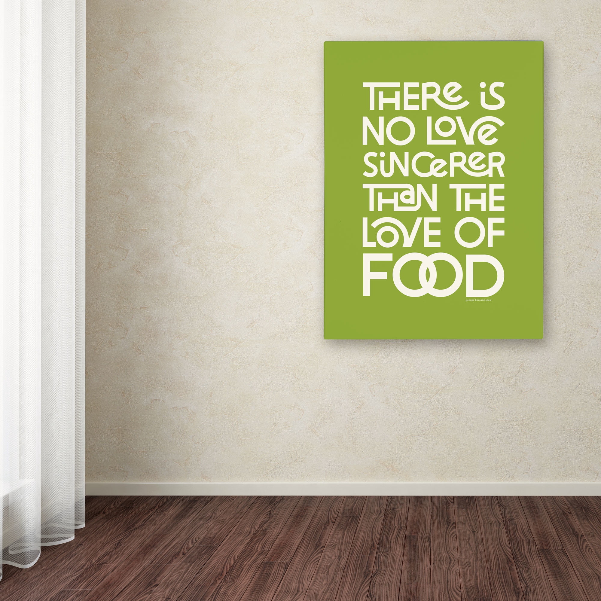 Trademark Fine Art "Sincere Love of Food" Canvas Art by Megan Romo
