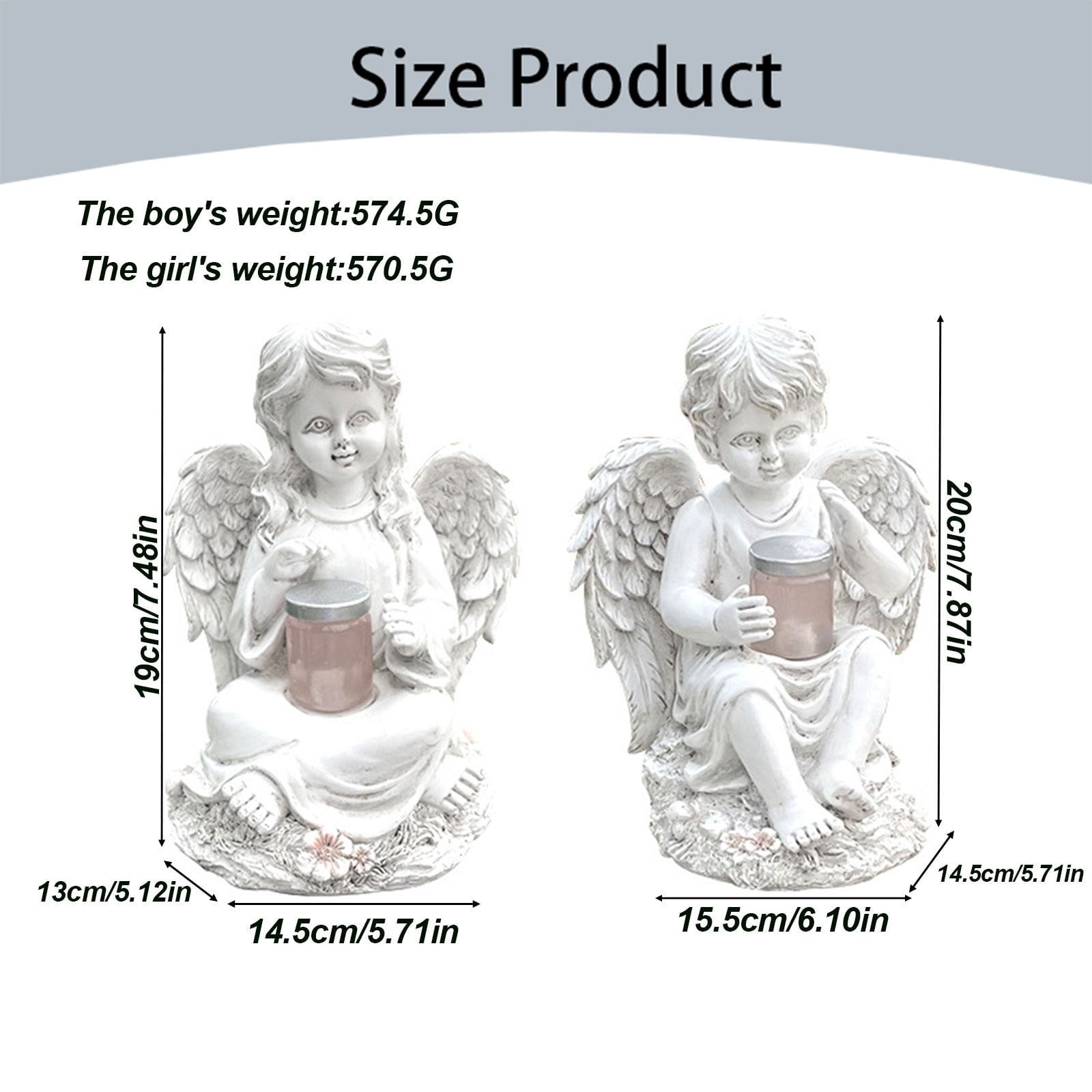 Clearance!Egooesam Decorative Lights Solar Light Craft Garden Light Delicate Angel Garden Decor Angel Statue Garden Decor Angel Statue Light Novel Angel Lamp Creative Angel Sculpture