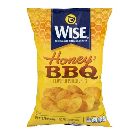 Wise Honey BBQ Flavored Potato Chips, 8.75 Oz.