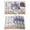 Lavender SlateBlue LightGrey, variant on Purple Lavender Placemats Set of 6, Spring Floral Daisy Butterfly Leaves Gray Placemats for Dining Table, Place Mats for Kitchen Tabletop, Waterproof Wipeable Dining Table Mats Set