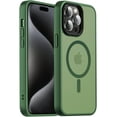 thumbnail image 2 of PYAN-Magnetic Case for iPhone 14 Pro Max Case [10FT-Grade Drop Tested & Compatible with MagSafe] Translucent Anti-Fingerprint Anti Shockproof Protective Shell 6.7 Inch, Alpine Green, 2 of 4