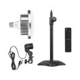 thumbnail image 3 of Lámpara de fotografía Kit de iluminación LED para fotografía de mesa con bombilla de 150 W regulable 3200 K-5500 K + portalámparas E27 + soporte de escritorio + control remoto para fotografía de estud Romacci Lámpara de fotografía, 3 of 7