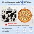 thumbnail image 2 of Linen Drum Lampshades Black White Cowhide Texture Cow Print 13"x13"x10" Light Shade for Table Lamps Floor Lamp Shades Lampshade Replacement Assembly Required, 2 of 8