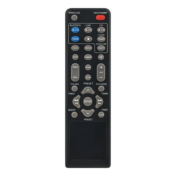 New RRMCGA357AWSA Replace Remote Control Fits for Sharp RRMCGA357AWSA Audio Remote Control XLHF102B XL-HF102B