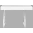 thumbnail image 3 of SAFAVIEH Berkley Modern Glam Lacquer Writing Desk, White, 3 of 6