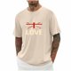 thumbnail image 1 of Tops para hombre, blusas y camisas de cuello redondo y manga corta para hombre, blusas casuales de moda con cuello redondo y manga corta para hombre, blusas de poliéster para hombre, 1 of 4