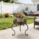 thumbnail image 5 of CaiYueKe European Style Single Tier Wrought Iron Plant Stand, Floor Standing Plant Holder, Decorative Flower Pot Stand, Balcony Plant Display Rack, Indoor Outdoor Plant Shelf, Garden Flower Pot Stand, 5 of 7