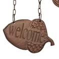 thumbnail image 2 of Welcome Squirrel Rustic Cast Iron Hanging Sign Front Door Fall Porch Home Decor, 2 of 4