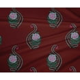 thumbnail image 4 of oneOone Polyester Lycra Fabric Leaves & Floral Block Print Fabric BTY 56 Inch Wide, 4 of 4