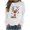 White, variant on lcziwo Women Christmas Sweatshirt 2024 Trendy Crew Neck Reindeer Print Pullover Loose Fit Long Sleeve Sweatshirts Lightweight Soft Pullovers White,M