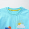 thumbnail image 5 of TOWED22 Toddler Boy Graphic Shirts, Dinosaur Short Sleeve Cotton Tshirt, Kids Summer Cars Tees Top Clothes(Sky Blue,1-2 Y), 5 of 6