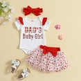 3T Girl Clothes Winter Sets Red Toddler Girls Valentine's Day Short