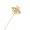 1 PCS, variant on Animal Fox Green Eyes Hat Pin Golden Tone Long Handle Stick Lapel Pins Pack Of 1