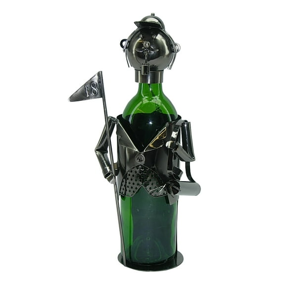 THREE STAR Wine Caddy Golfer Character Wine Bottle Holder