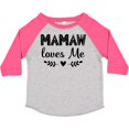 thumbnail image 3 of Inktastic Mamaw Loves Me Grandchild Girls Toddler T-Shirt, 3 of 5