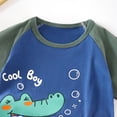 thumbnail image 5 of Karoyedx Cute Tees for Teen Boys Toddler Boy Shirts Summer Short Sleeve T-Shirts Cotton Casual Graphic Crewneck Top Tees Green Size,5-6 Years, 5 of 5