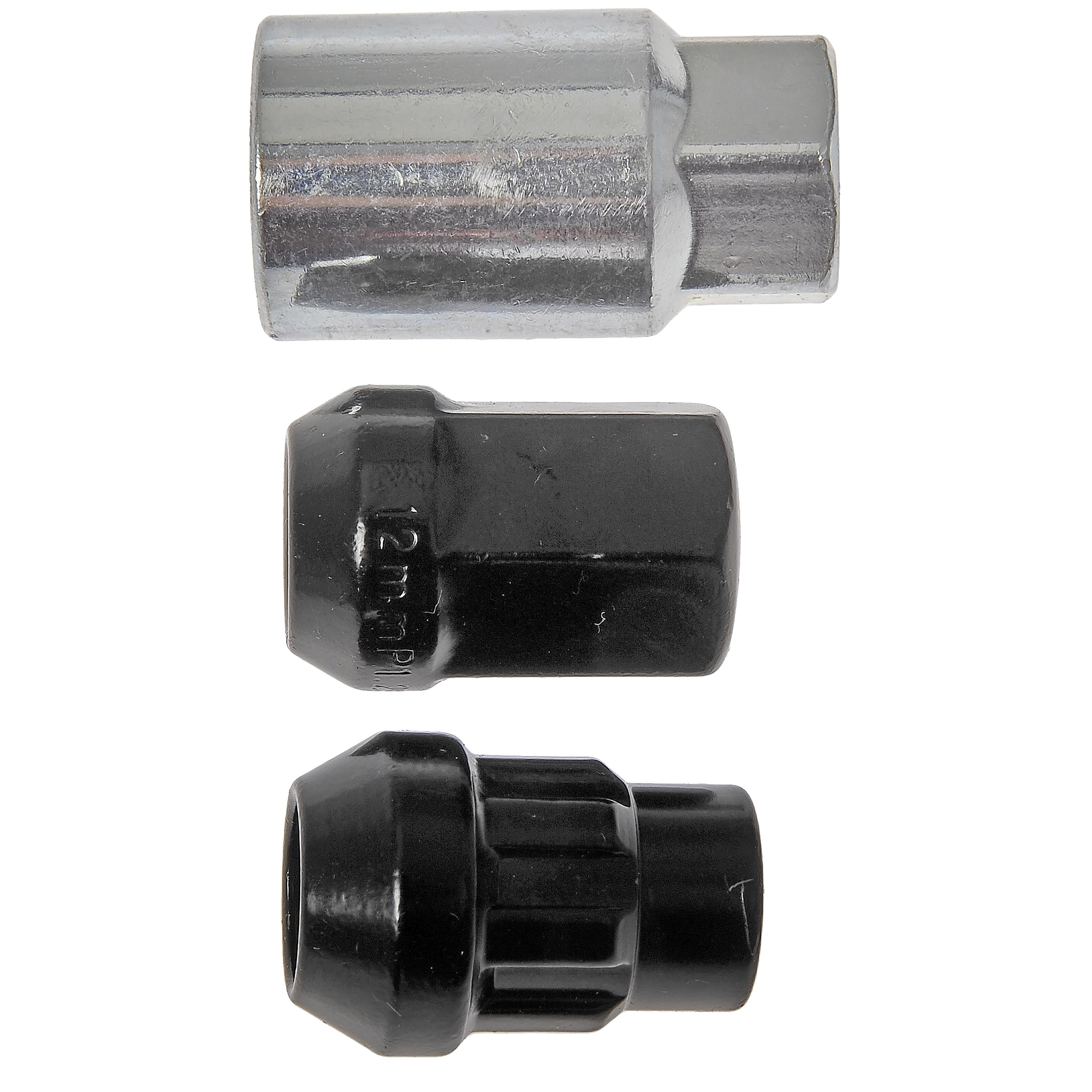 Dorman 713-475A Wheel Lug Nut for Specific Nissan Models, Black Chrome (Pack of 20)
