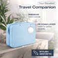 thumbnail image 2 of Neceser colgante KAZAY con funda aprobada por la TSA, azul, 2 of 7