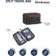 thumbnail image 4 of Brookstone Mens Travel Bag Expandable Compact Carry-On Dopp Kit Toiletry Organizer for Men, 4 of 6